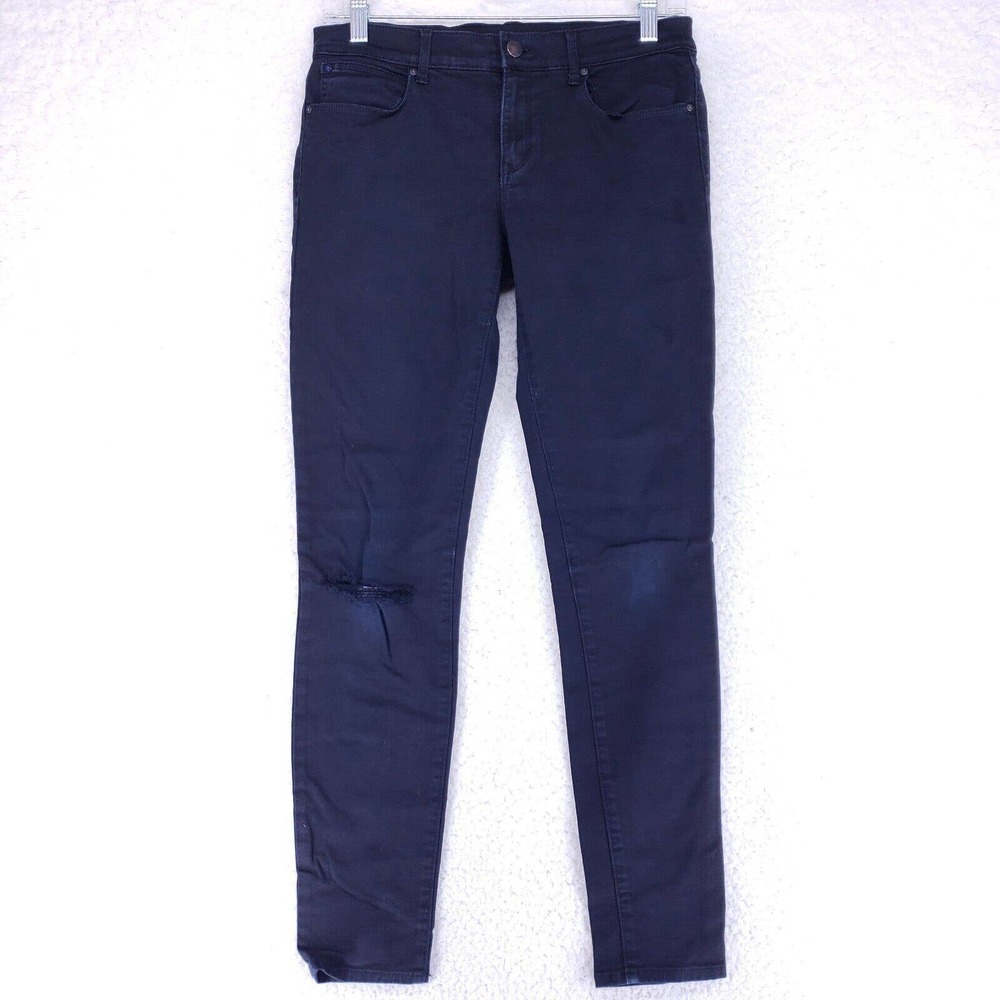 Gap Distressed Legging Black Womens Jeans Size 26r Mid Rise Soft Denim Pants